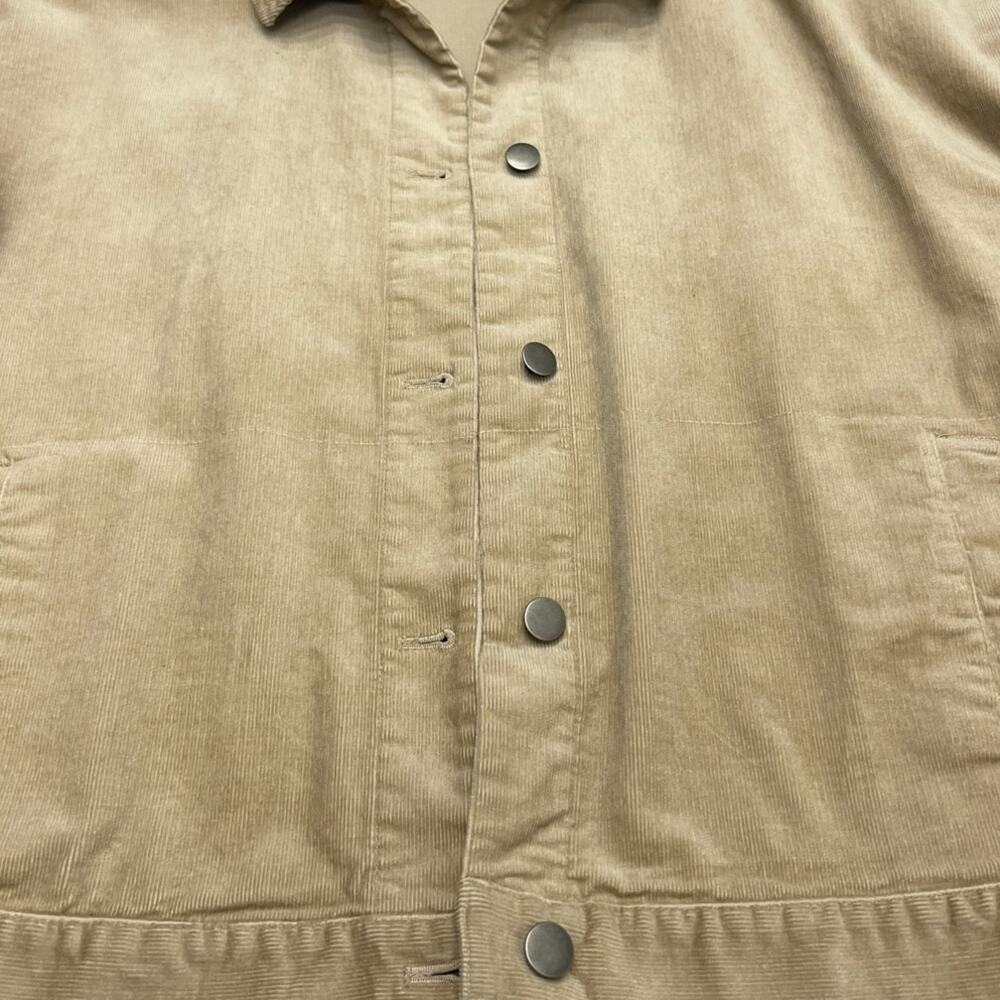 Eileen Fisher Classic Collar Organic Cotton Blend Corduroy Jacket size Medium - Picture 2 of 6